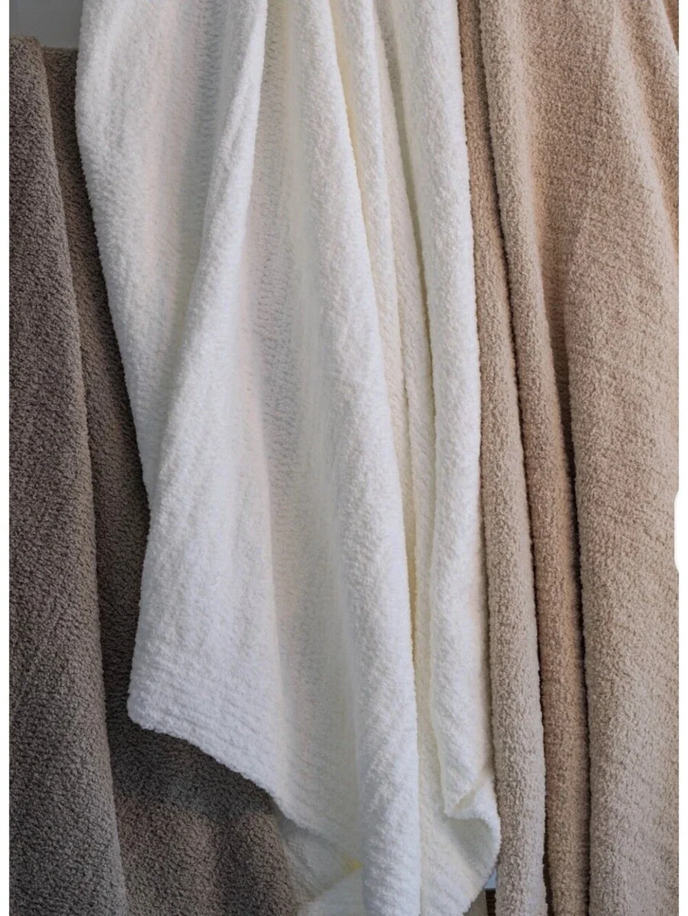 NEW! Sunday Citizen Snug Throw Blanket Off white 75x52” NIP